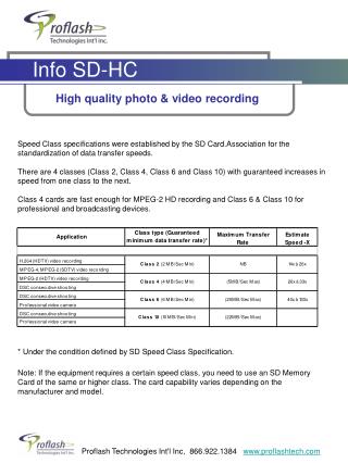 Info SD-HC