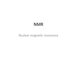 NMR