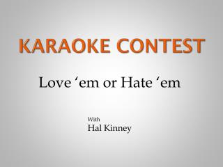 Karaoke Contest