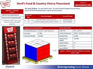 Devil’s Food &amp; Country Cherry Floorstand