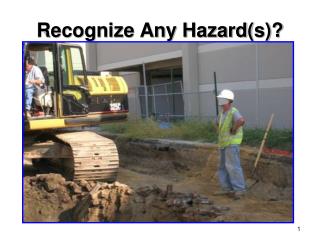 Recognize Any Hazard(s)?