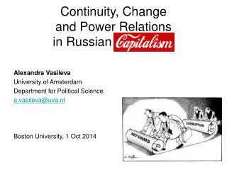 Continuity, Change and Power Relations in Russian Capitalism