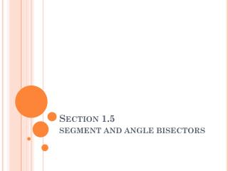 Section 1.5