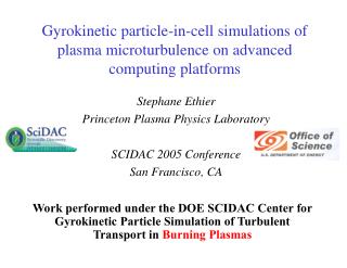 Gyrokinetic particle-in-cell simulations of plasma microturbulence on advanced computing platforms