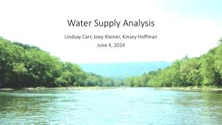 Water Supply Analysis