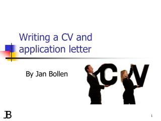 Writing a CV and application letter