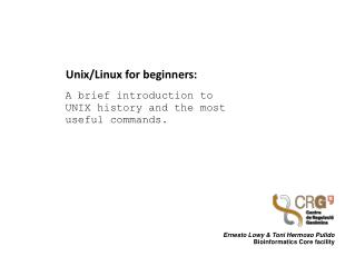 Unix/Linux for beginners :