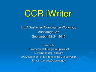 CCR iWriter
