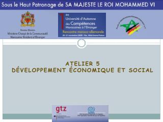 Atelier 5 Développement économique et social
