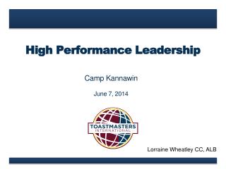 High Performance Leadership