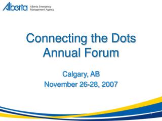Connecting the Dots Annual Forum