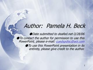 Author: Pamela H. Beck