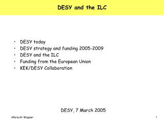 DESY and the ILC