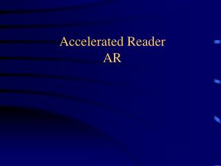 Accelerated Reader AR