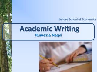 Academic Writing Rumessa Naqvi