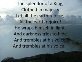 Name above all names You are Worthy of all praise, and My heart will sing