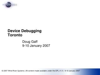 Device Debugging Toronto