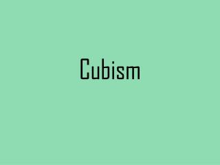 Cubism