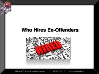 Who Hires Ex-Offenders