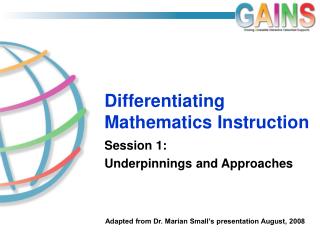 Differentiating Mathematics Instruction