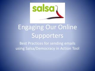 Engaging Our Online Supporters