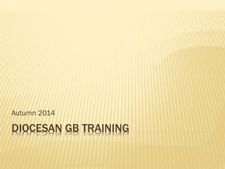 Diocesan GB Training