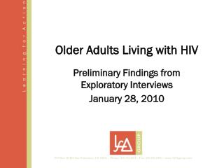 Older Adults Living with HIV