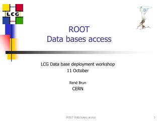 ROOT Data bases access