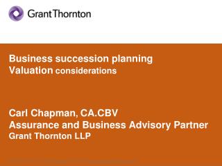 Business succession planning