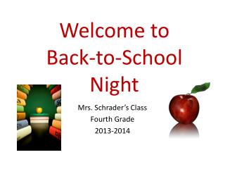 Welcome to Back-to-School Night