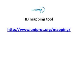 ID mapping tool uniprot/mapping/