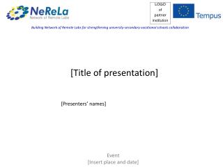 [ Title of presentation ]