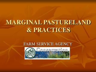 MARGINAL PASTURELAND &amp; PRACTICES
