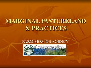 MARGINAL PASTURELAND &amp; PRACTICES