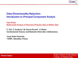 Data Dimensionality Reduction: Introduction to Principal Component Analysis Case Study: