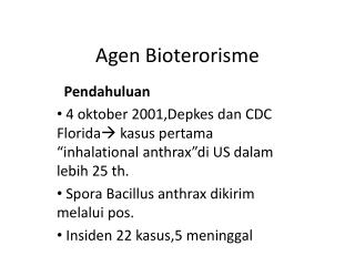 Agen Bioterorisme