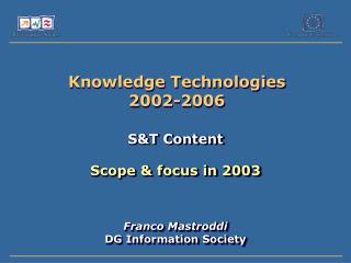 Knowledge Technologies 2002-2006