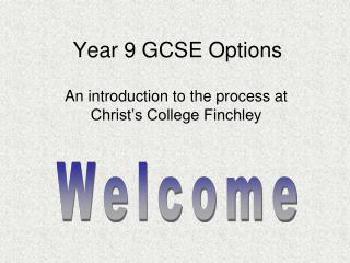 Year 9 GCSE Options