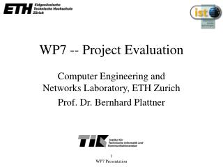 WP7 -- Project Evaluation