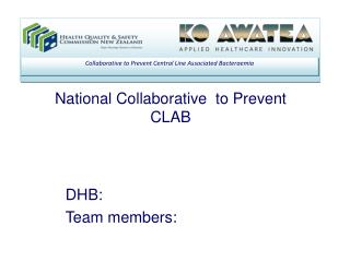 National Collaborative to Prevent CLAB