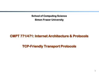 School of Computing Science Simon Fraser University
