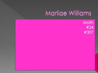 Marliae Williams