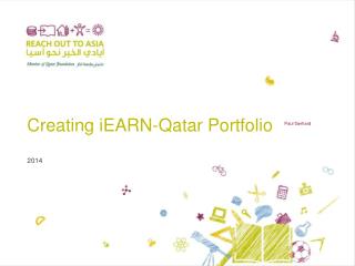 Creating iEARN - Qatar Portfolio