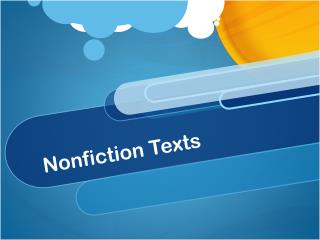 Nonfiction Texts