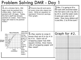 Problem Solving DMR - Day 1