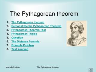 The Pythagorean theorem