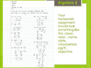 Algebra 2