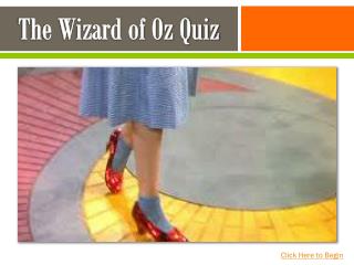 The Wizard of Oz Quiz