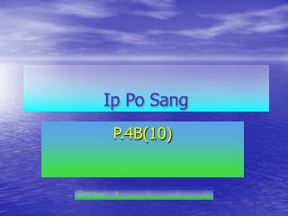 Ip Po Sang