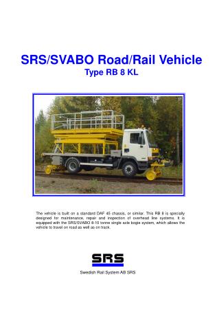 SRS/SVABO Road/Rail Vehicle Type RB 8 KL